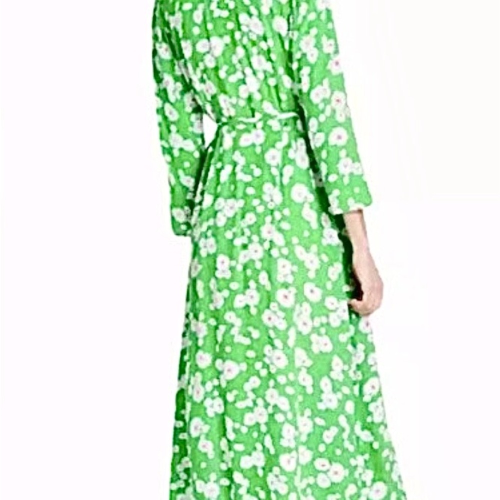 RIXO FOR TARGET DAISY 3/4 SLEEVE RUFFLE WRAP DRESS-S - Picture 3 of 8